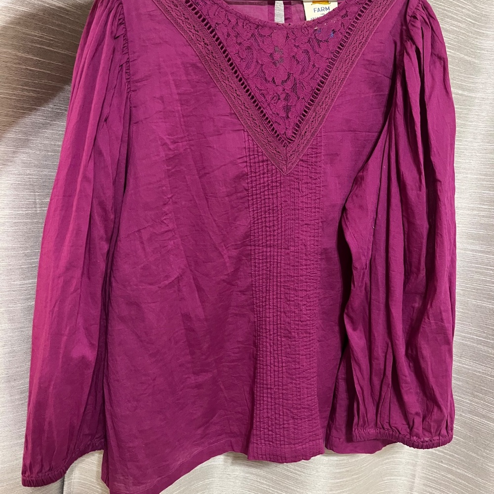 FARM Rio Purple Blouse - Picture 3 of 3